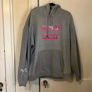 Gray second choice hoodie